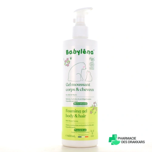 Babyléna Gel Moussant Corps & Cheveux Bio