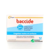 Baccide Lingettes Mains et Surfaces - Vue 360°