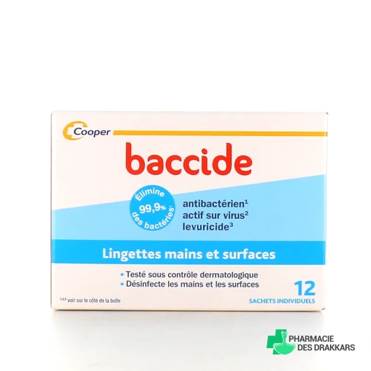 Baccide Lingettes Mains et Surfaces