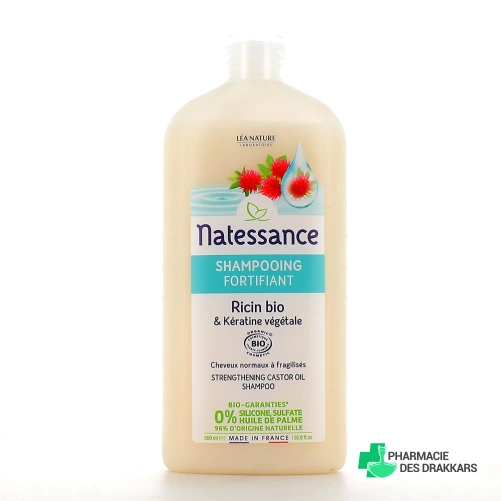 Natessance Shampooing Fortifiant Ricin & Kératine Végétale