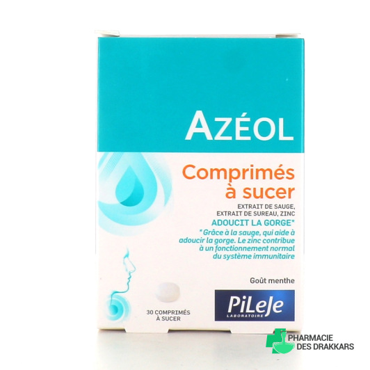 Azeol Adoucit la Gorge Comprimés à sucer