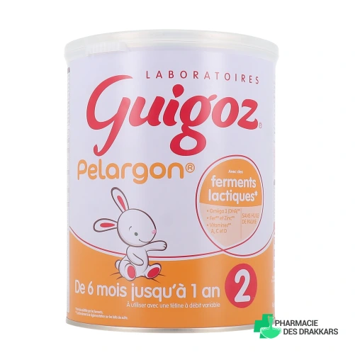 Guigoz Pelargon Lait 2ème âge