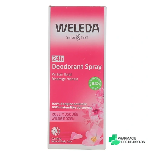 Weleda Déodorant Spray 24h Rose Musquée