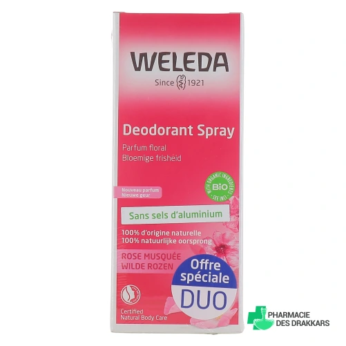 Weleda Déodorant Spray 24h Rose Musquée