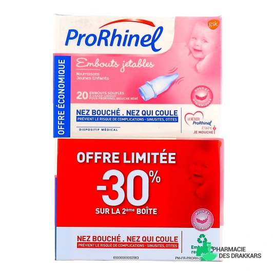 Prorhinel Embouts Jetables Mouche Bébé