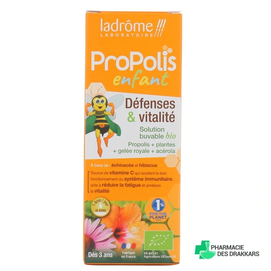 Ladrôme Propolis Enfant Sirop Défenses et Vitalité
