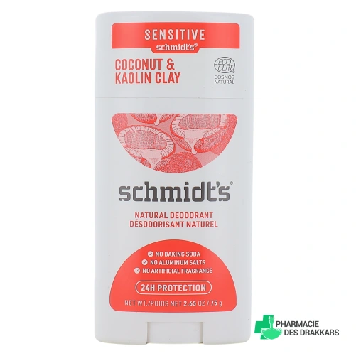Schmidt's Déodorant Stick Peau Sensible