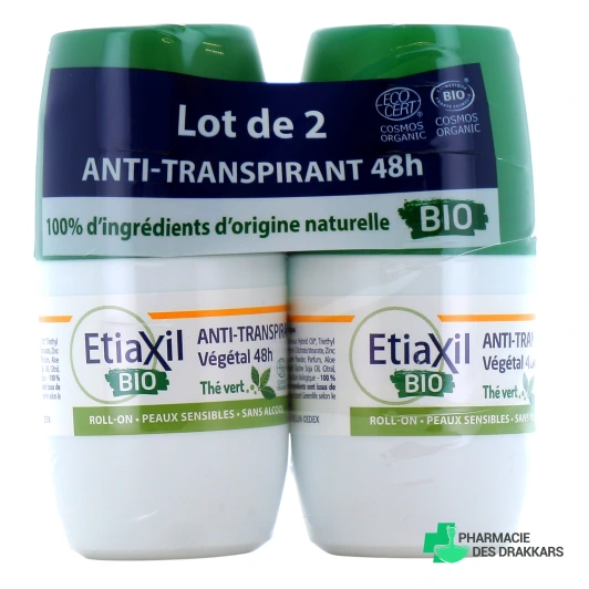 Etiaxil Anti-Transpirant Végétal 48h Thé Vert Bio