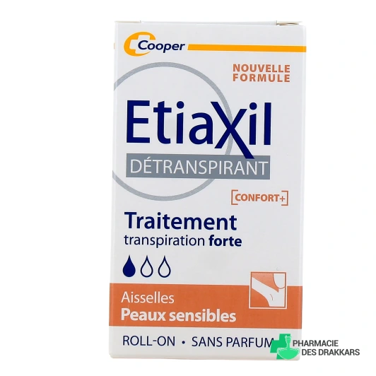 Etiaxil Détranspirant Aisselles Peaux sensibles Confort+