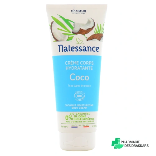 Natessance Crème Corps Hydratante Coco Bio