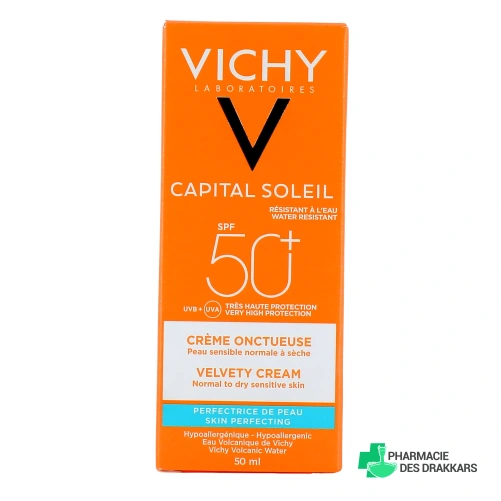 Vichy Capital Soleil Crème Onctueuse SPF 50+ - Vue 360°