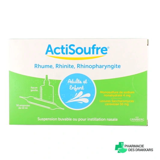 Actisoufre ampoules