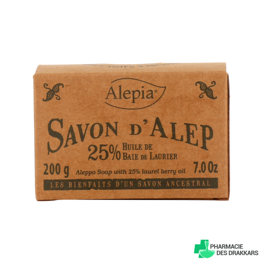 Alepia Savon d'Alep 25% d'Huile de Baie de Laurier