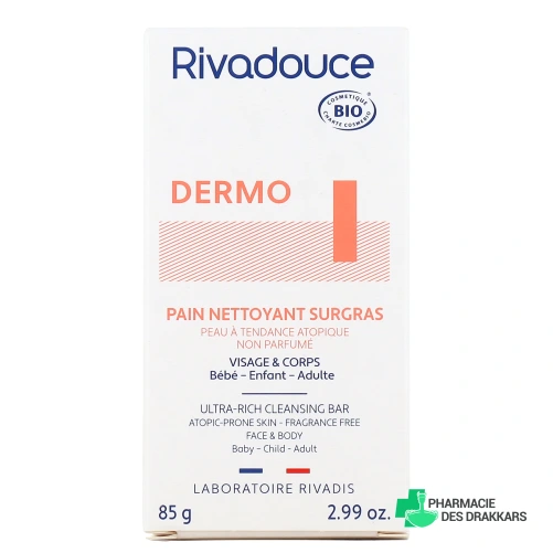 Rivadouce Dermo Pain Nettoyant Surgras Bio