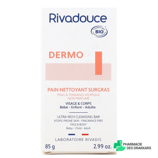 Rivadouce Dermo Pain Nettoyant Surgras Bio