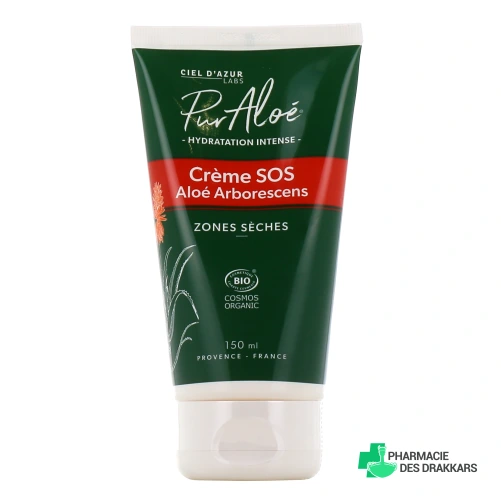 Pur'Aloé Crème SOS Aloé Arborescens Bio
