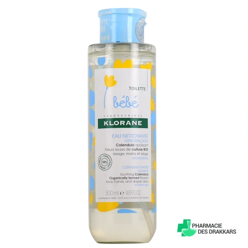 Klorane Bébé Eau Nettoyante Sans Rinçage - Vue 360°