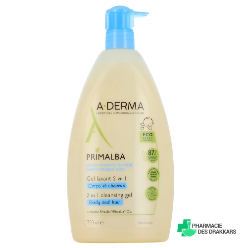 A-Derma Primalba Gel Lavant Douceur 2 en 1