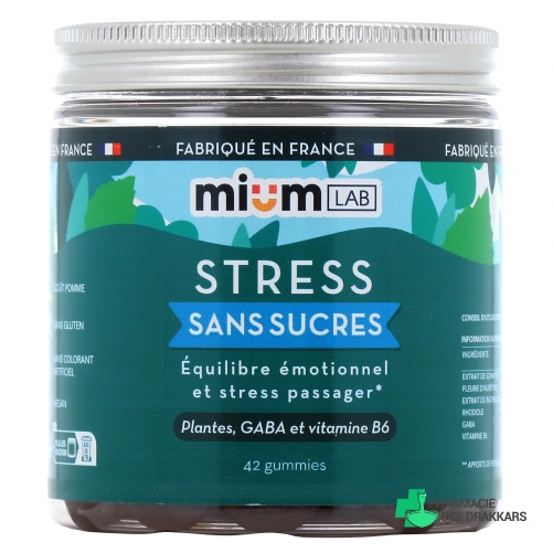 Mium Lab Stress Gummies sans sucres