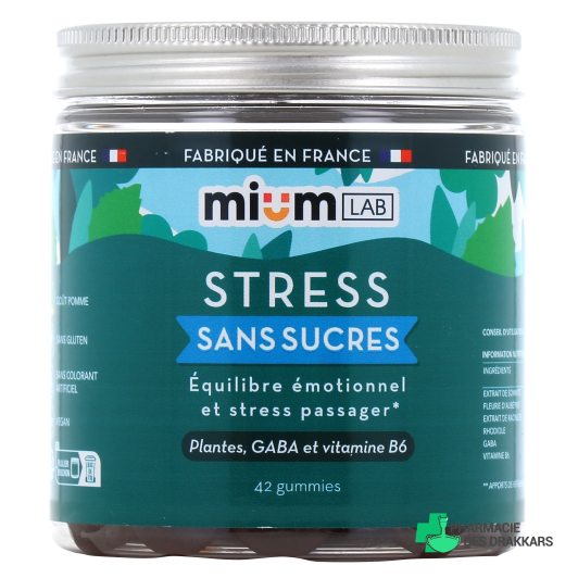 Mium Lab Stress Gummies sans sucres