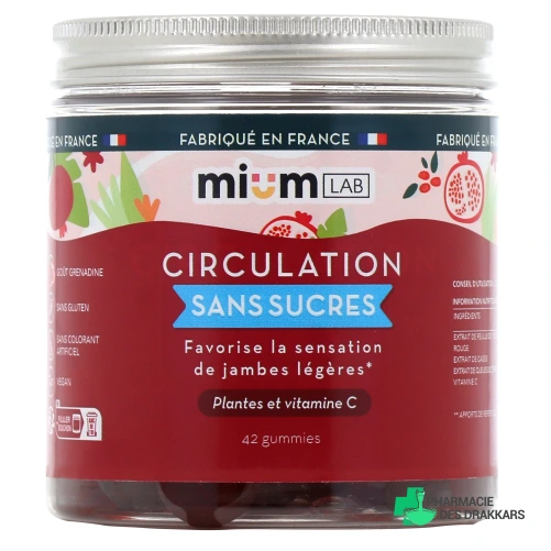 Mium Lab Circulation Gummies sans sucres
