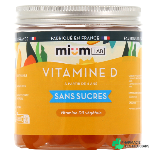 Mium Lab Vitamine D Gummies sans sucres