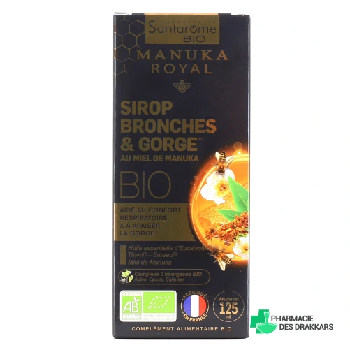 Santarome Sirop Bronches & Gorge au Miel de Manuka Bio
