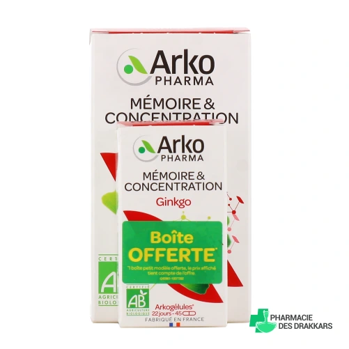Arkogélules Ginkgo Bio