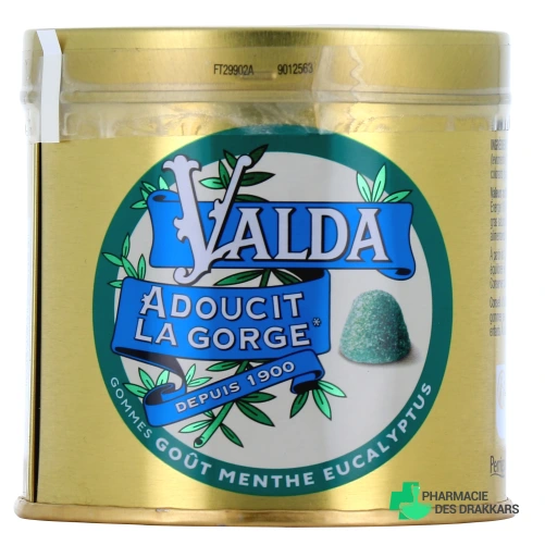 Valda Gommes pour Adoucir la Gorge