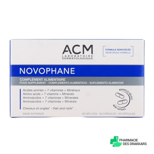 ACM Novophane Ongles et Cheveux - Vue 360°