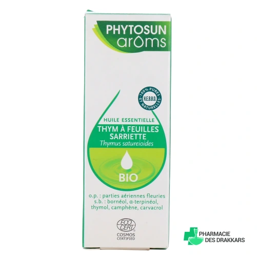 Phytosun Aroms Huile Essentielle Thym à Feuilles de Sarriette Bio