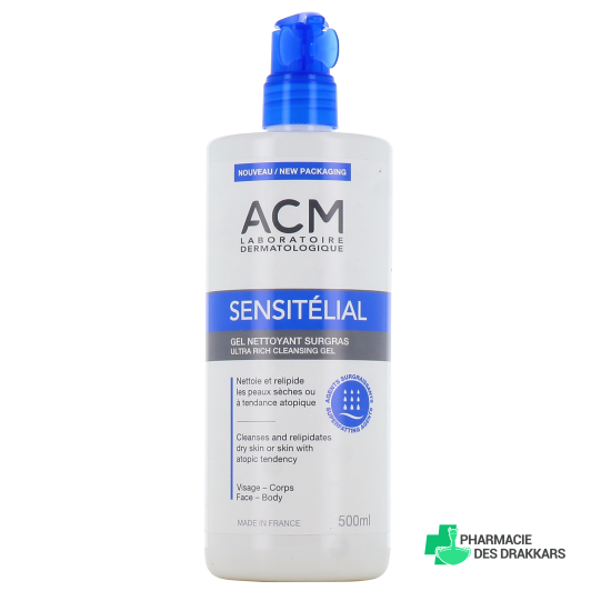 ACM Sensitélial Gel Nettoyant Surgras