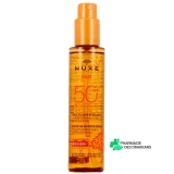 Nuxe Sun Huile Bronzante SPF 50 - Vue 360°