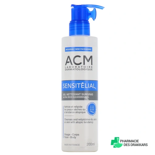 ACM Sensitélial Gel Nettoyant Surgras