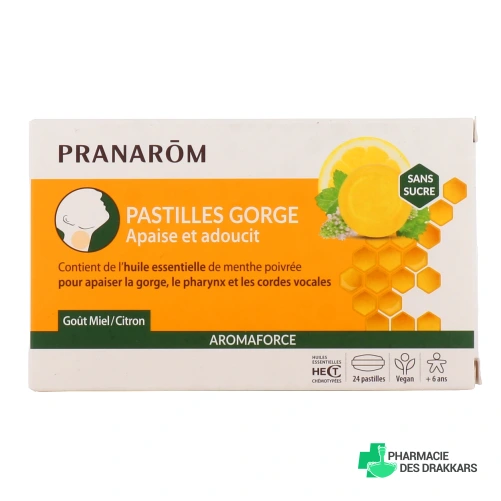 Pranarom Aromaforce Pastilles Gorge Apaise et Adoucit