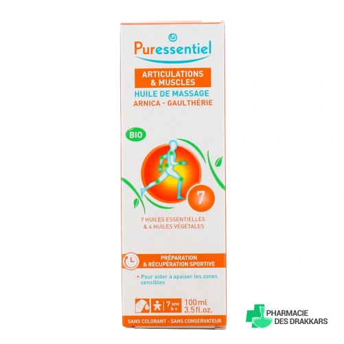 Puressentiel Huile de massage Bio Effort musculaire