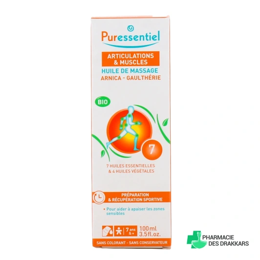 Puressentiel Huile de massage Bio Effort musculaire