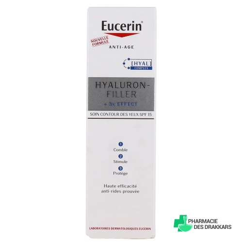 Eucerin Hyaluron-Filler 3X Effect Soin Contour des yeux SPF15