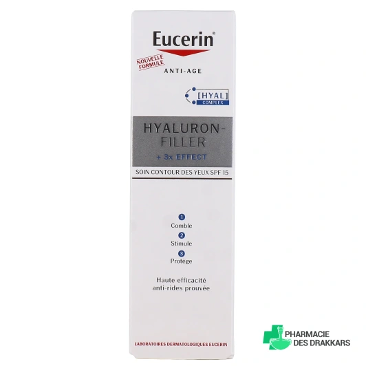 Eucerin Hyaluron-Filler 3X Effect Soin Contour des yeux SPF15