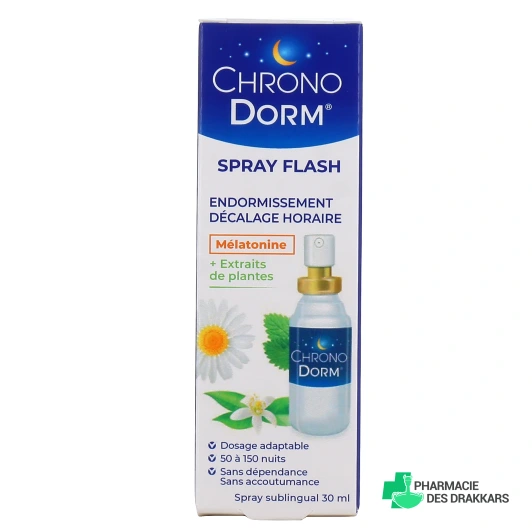 Chronodorm Flash Mélatonine Spray Sublingual