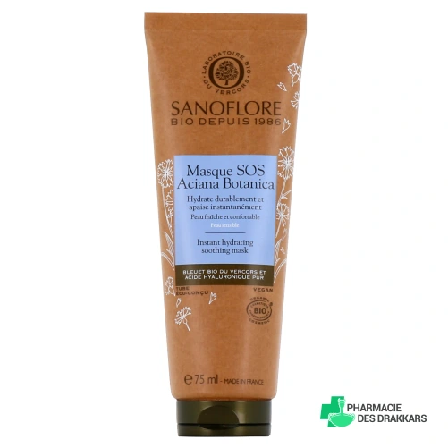Sanoflore Aciana Botanica Masque SOS Hydratant Apaisant Bio