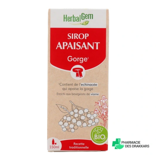 Herbalgem Sirop Refroidissements Gorge Bio