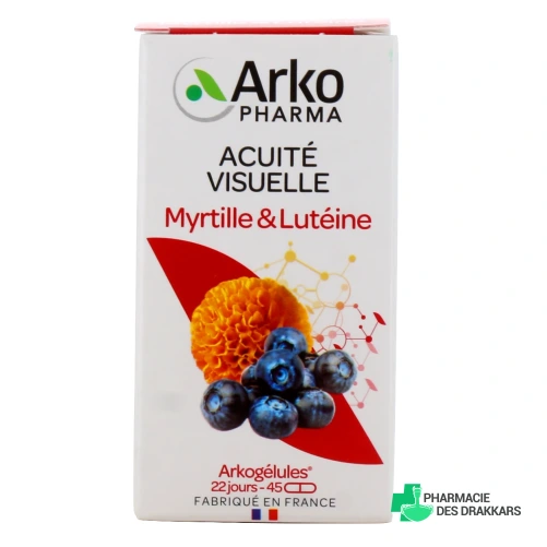 Arkogélules Myrtille & Lutéine Fatigue Visuelle - Vue 360°