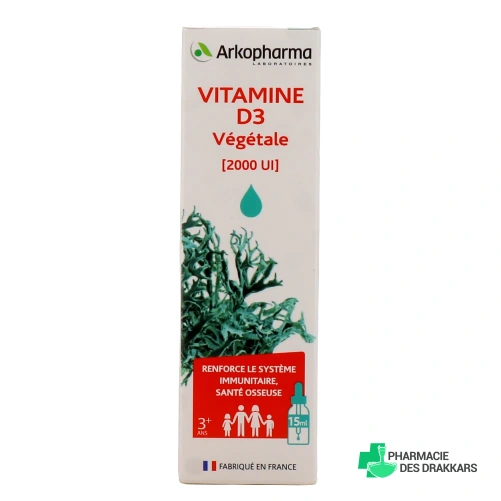 Arkogélules Vitamine D3 végétale 2000 UI