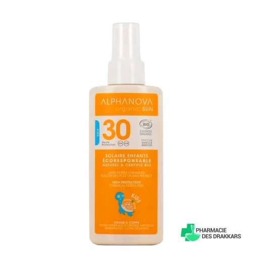Alphanova Sun Kids Spray Solaire Bio Enfants SPF 30