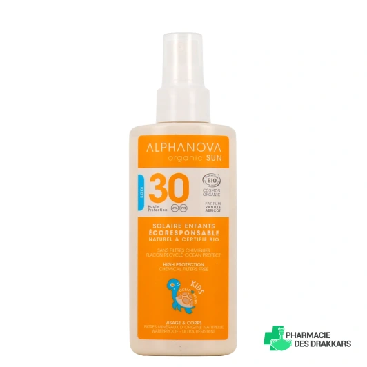 Alphanova Sun Kids Spray Solaire Bio Enfants SPF 30