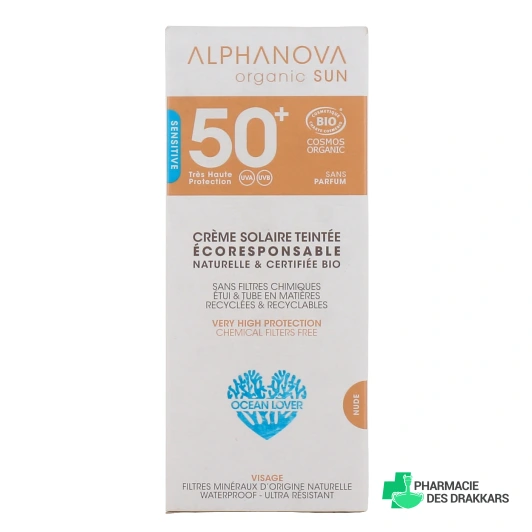 Alphanova Sun Crème Solaire Teintée SPF 50+