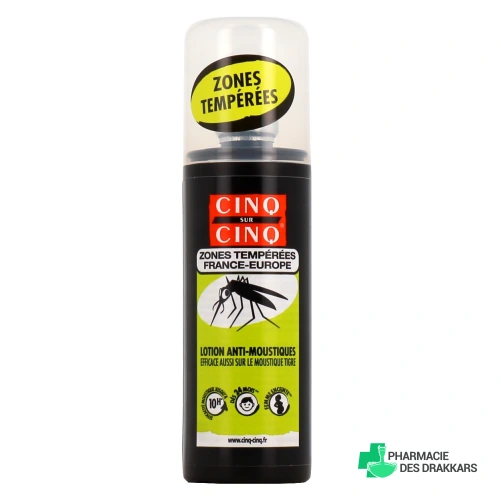 Cinq sur Cinq Lotion Anti-Moustiques Zones Tempérées