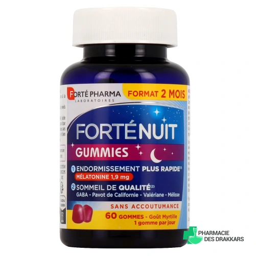 Forté Nuit Gummies Endormissement & Sommeil