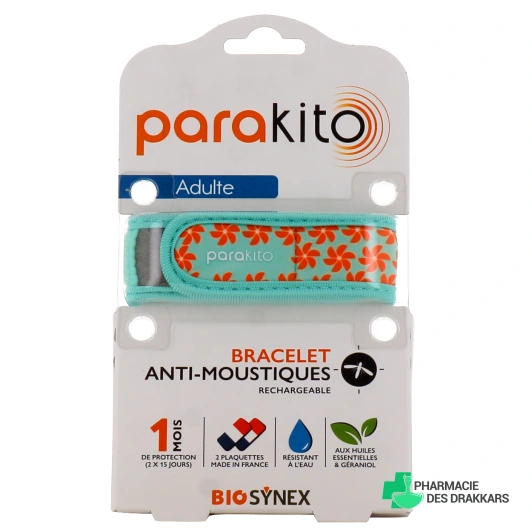 Parakito Bracelet Anti Moustique Rechargeable Adulte